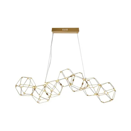 28W LED Designer Hanging Light ( L94.5*W32.5*H120CM) 3000K Gold Body