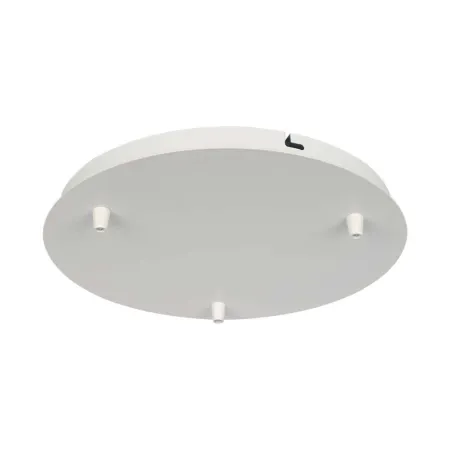 Steel Canopy D300*H25mm With 3 Holes On Surface - Matt White