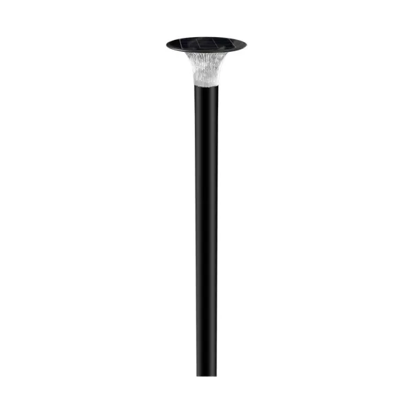 15W LED Solar Path Light Diamond LiFePO4 Battery 3.2V 6000mA CCT: 6000K+4000K Black