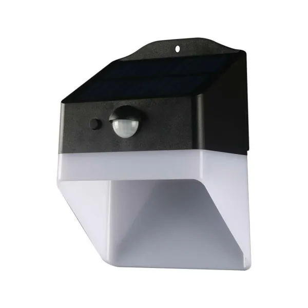 2W LED Solar Wall light Panda Lithium Battery 3.7v 1200mA 4000K Black+White