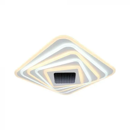 150W Designer Smart Ceiling Light (50*50*7CM) CCT: 3000K+6000K Dimmable + Remote Control