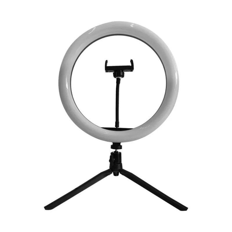 LED 7W Self Recording Lamp 3 Phone Holder Remote 26cm Diameter 3000K-6000K