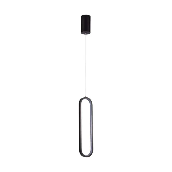 13W LED Hanging Lamp 40CM 4000K Black Body