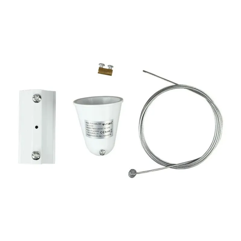 Hanging Track Light Kit 1M/4Line White