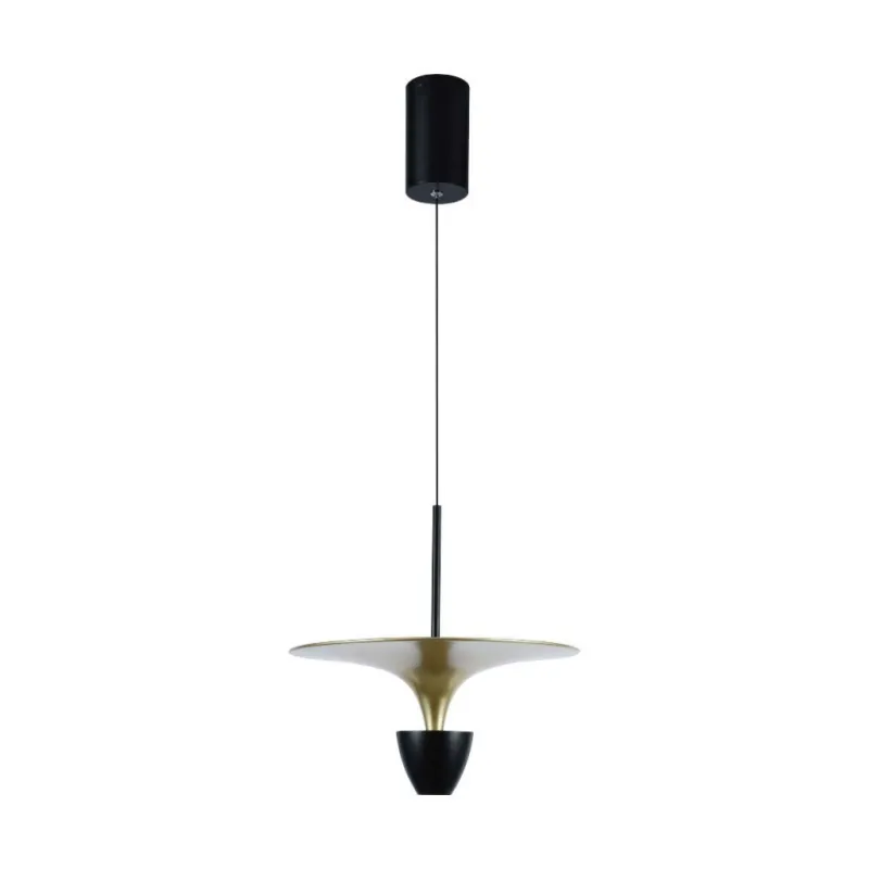 9W LED Designer Hanging Lamp (30*320*100CM) Black+Gold Body 3000K
