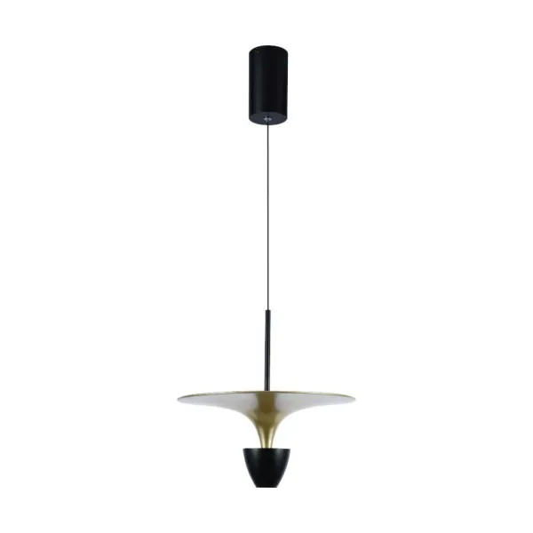 9W LED Designer Hanging Lamp (30*320*100CM) Black+Gold Body 4000K