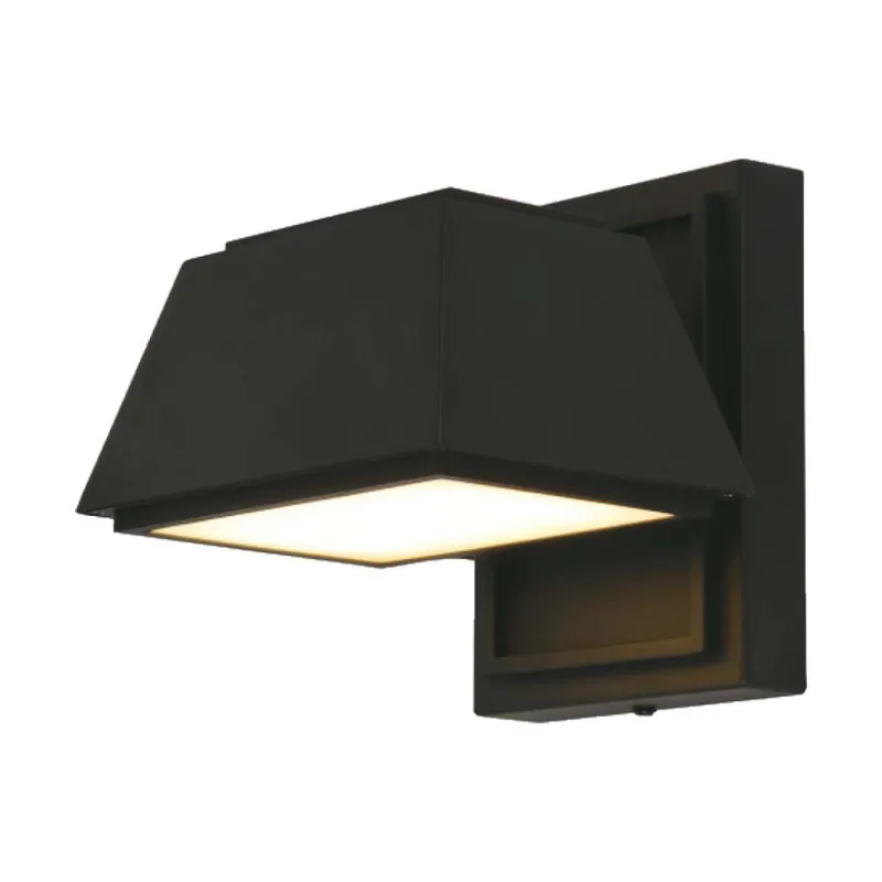 15W LED Outdoor Wall Light (L16*W16.5*H16.4mm) 4000K Black Body IP65