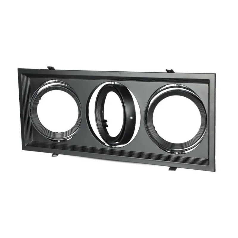 3xAR111 Fitting Black