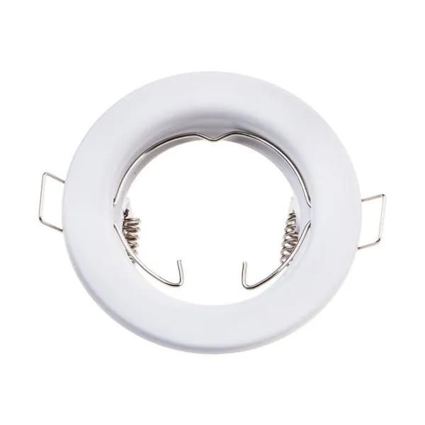 GU10 Round Spotlight Fitting White 2 Pcs/Box