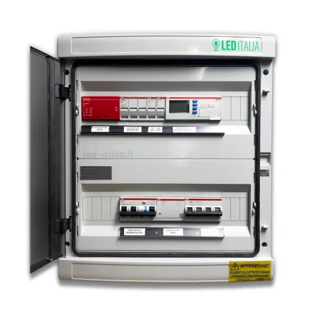 Quadro AC Trifase 15kW 25A 400V 36 Moduli Differenziale + SPD + Entra/Esci + Sgancio + Portafusibili + SPI CEI 0-21 ABB / DEHN I