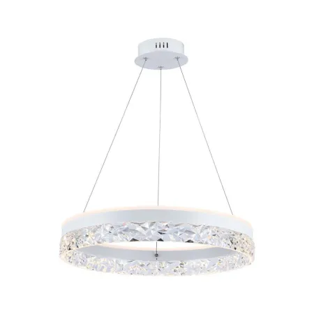 25W LED Designer Hanging Lamp Single Ring 3000K White Body
