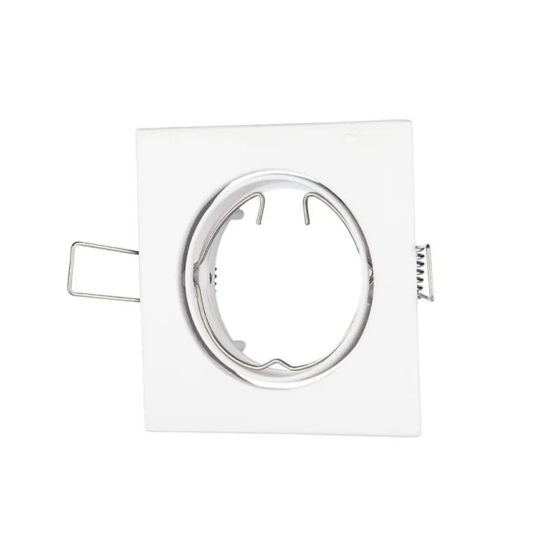 GU10 Fitting Square Movable White