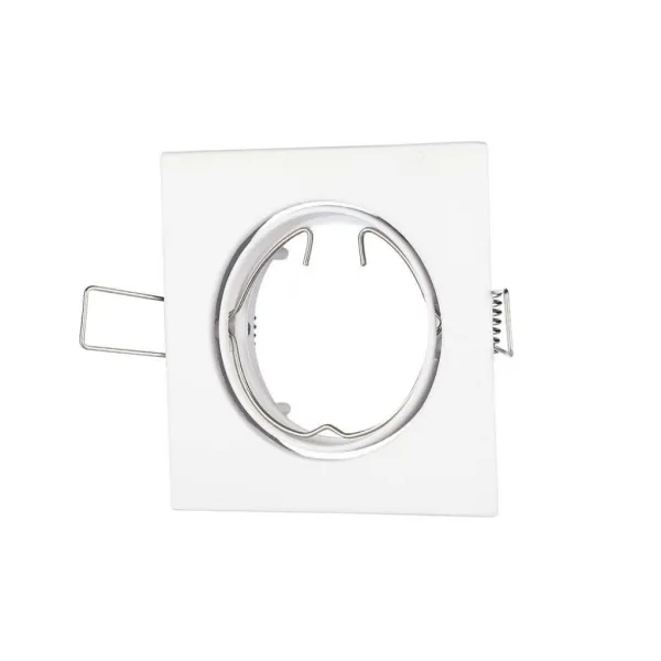 GU10 Fitting Square Movable White