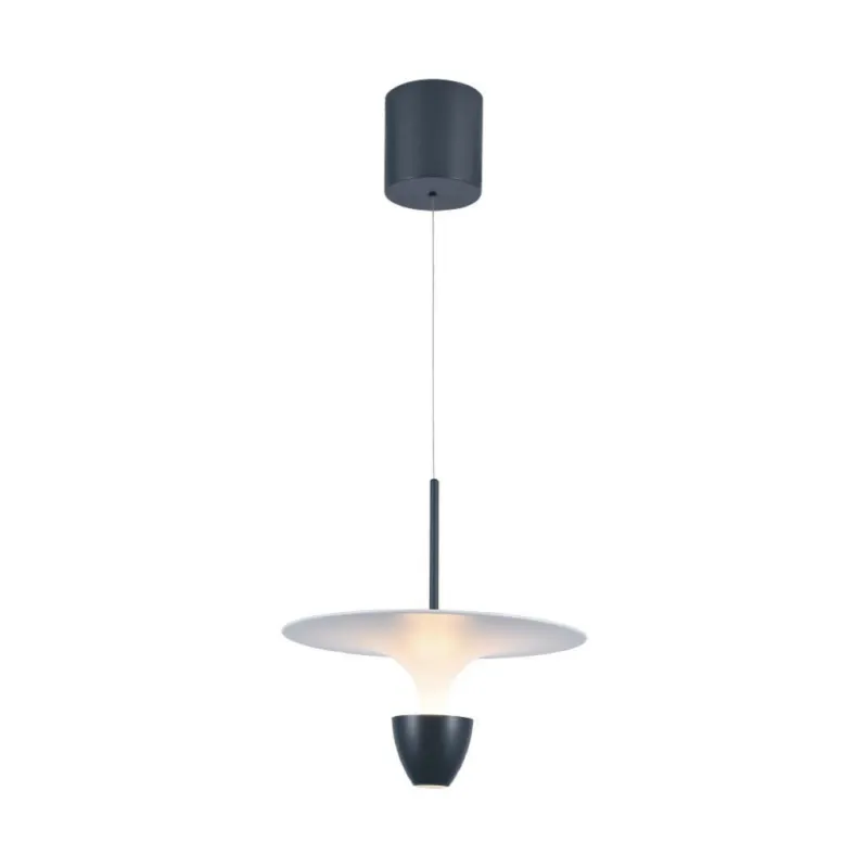 9W LED Designer Hanging Lamp (30*300*1370MM) White+Crey Body 3000K Adjustable Height