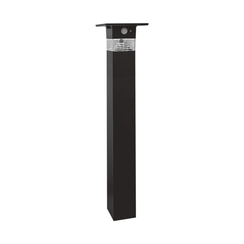 3W LED Solar Bollard Lamp With Pir Sensor & Battery 2200MA LI 3.7V