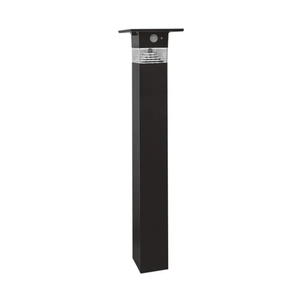 3W LED Solar Bollard Lamp With Pir Sensor & Battery 2200MA LI 3.7V