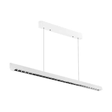 36W LED Linear Hanging Suspension Light Lens Type-CCT:3IN1 - White