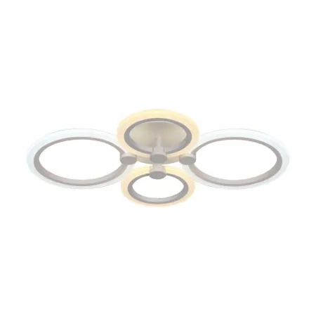 LED Ceiling Chandelier with Remote Control 45W with Modern Design and 360Â° Light Beam, White Color 600x400x100mm Dimmable CCT 3