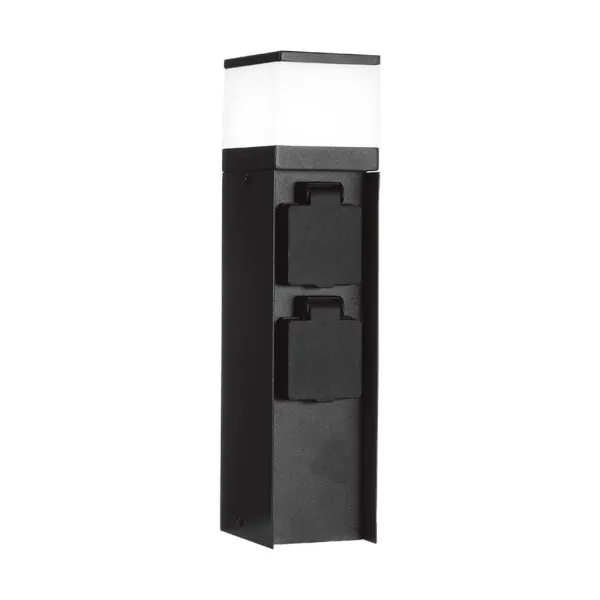 Piantana LED da Giardino con 2 Prese Schuko | Energy Clever