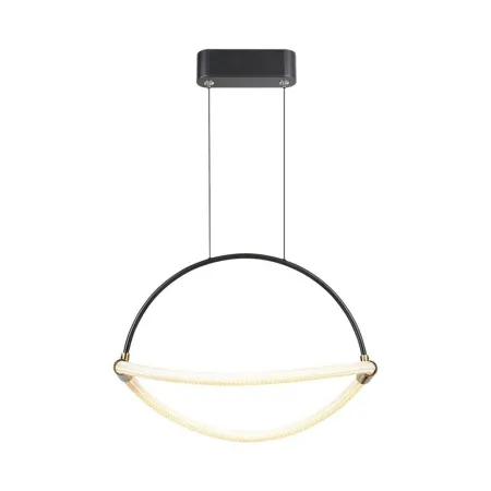 12W Modern LED Pendant Chandelier with an Elegant and Minimalist Design 400x160x1650mm Matt Black Color 3000K