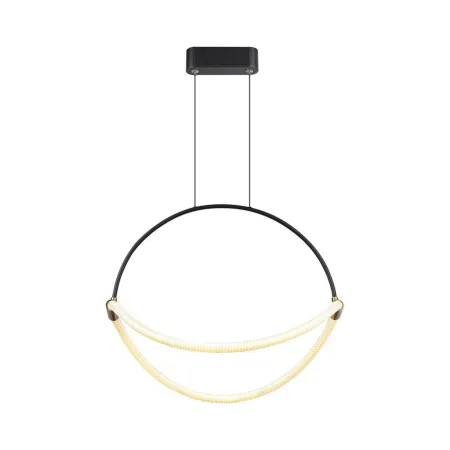 16W Modern LED Pendant Chandelier with an Elegant and Minimalist Design 500x160x1700mm Matt Black Color 3000K