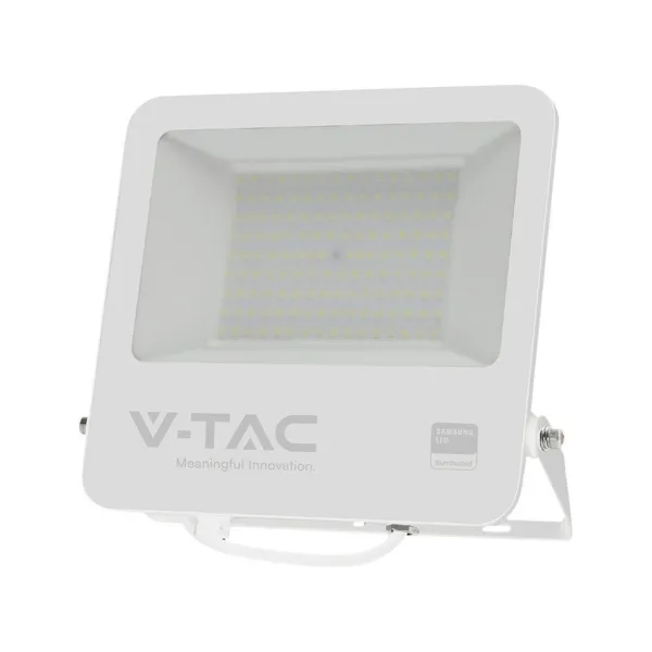 100W LED Floodlight SMD SAMSUNG CHIP 1m Wire White Body Grey Frosted Glass 6500K