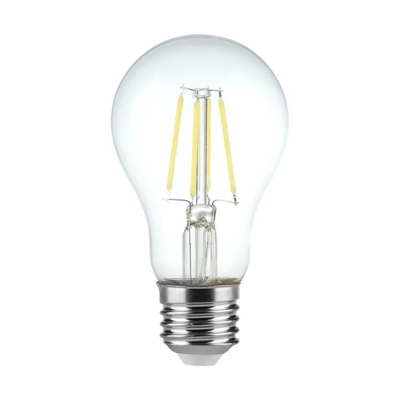 LED Bulb - 4W Filament E27 A60 Clear Cover 6400K