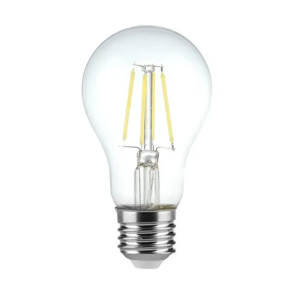 LED Bulb - 4W Filament E27 A60 Clear Cover 6400K