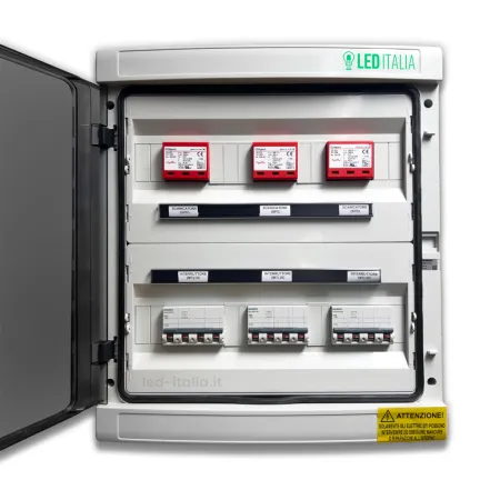 Quadro di Campo DC 3/3 MPPT 1000VDC 14-20A 12 Moduli Magnetotermico + SPD EATON / DEHN IP65