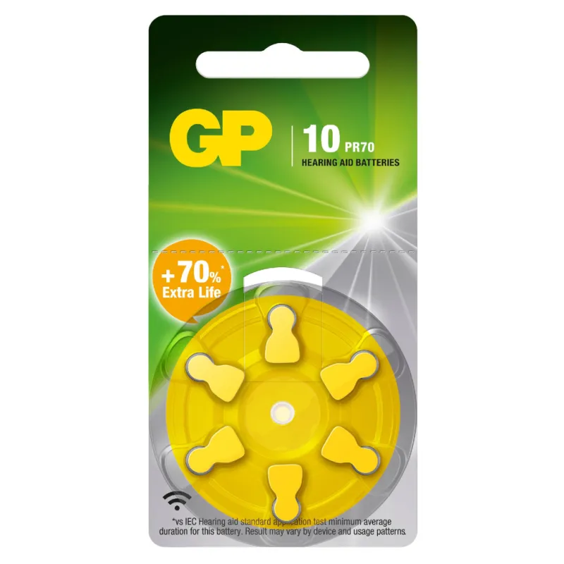Batteria Acustica 1,45V ZA10 / AR70 (Blister 6 Pezzi)