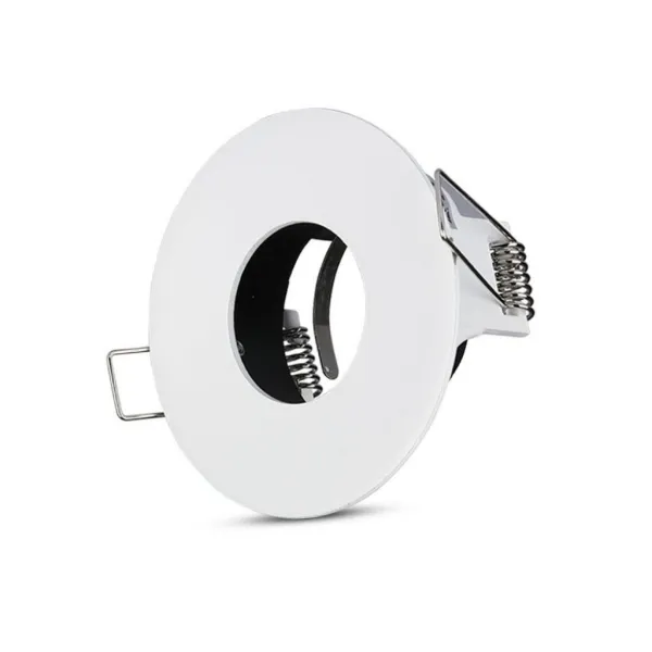 GU10 Fitting Matt Round White