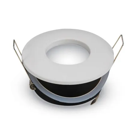 GU10 Fitting Matt Round D:84 White