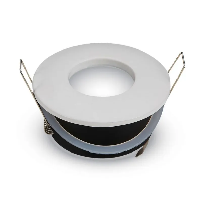 GU10 Fitting Matt Round D:84 White