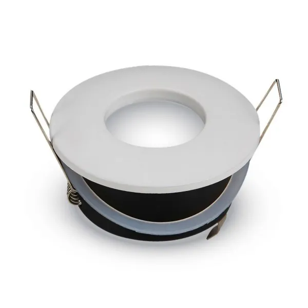 GU10 Fitting Matt Round D:84 White
