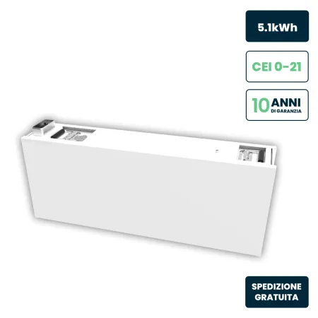 Batteria di Accumulo Hiconics HiEnergy (Midea) Aggiuntiva Monofase 5kWh LFP IP65 ad Alta Tensione per espansione Inverter Hiconi