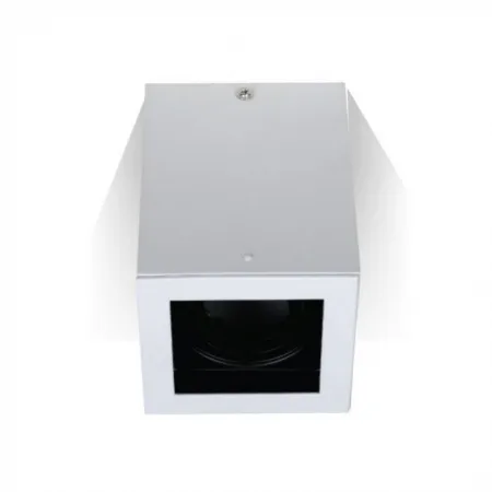 GU10 Fitting Surface Square White