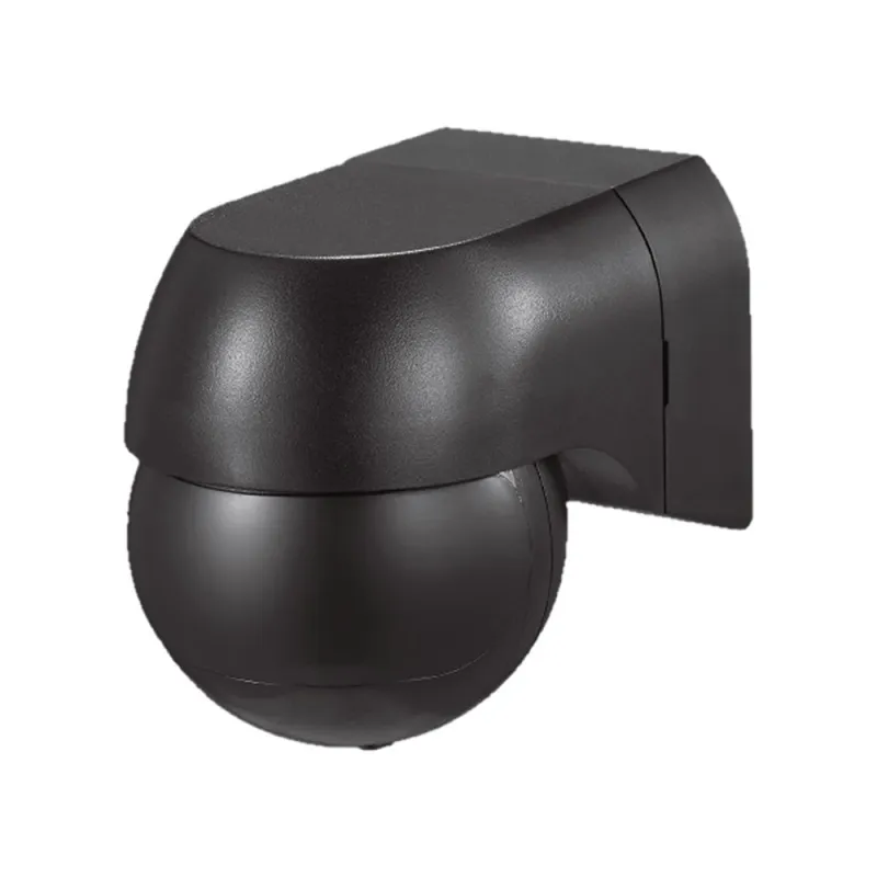 PIR Wall Sensor With Moving Head Full Black