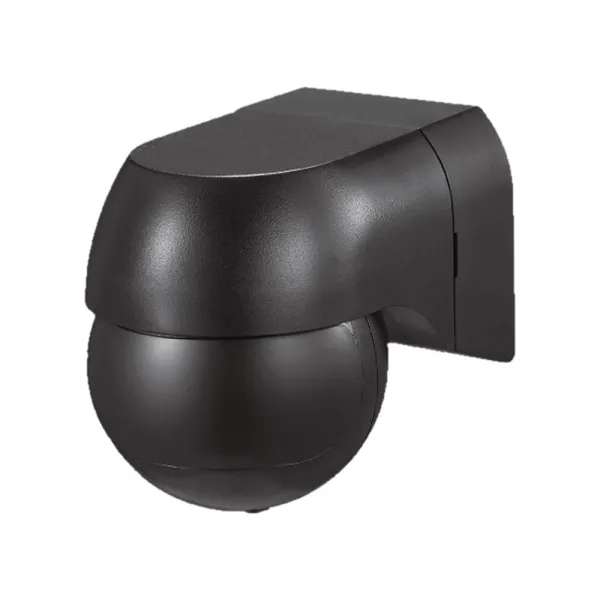 PIR Wall Sensor With Moving Head Full Black