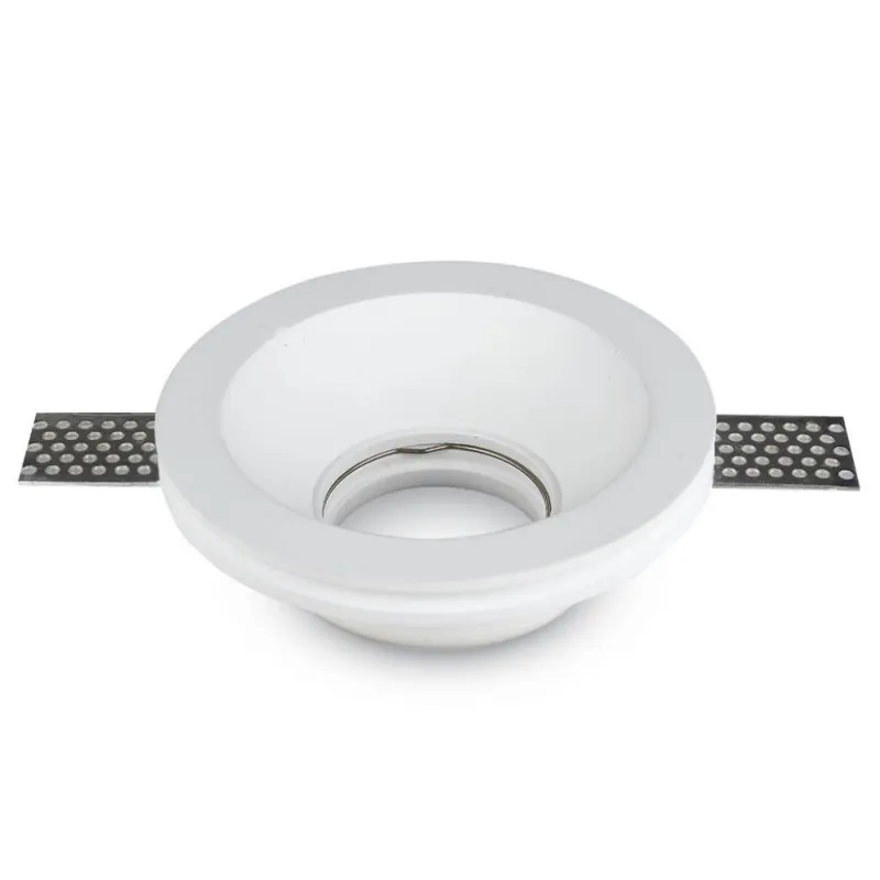 GU10 Fitting Round Gypsum White