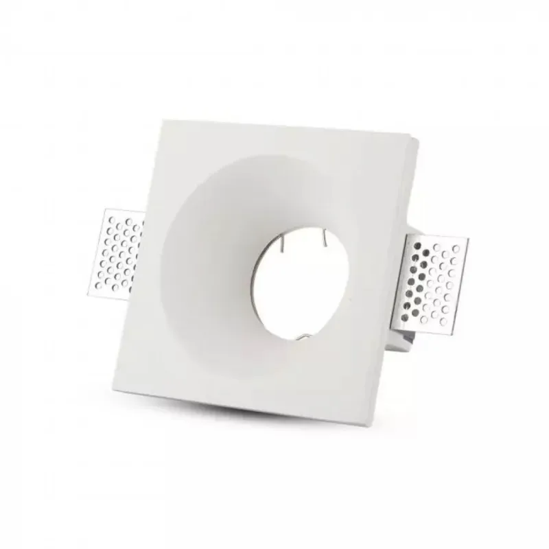 GU10 Fitting Square Gypsum White