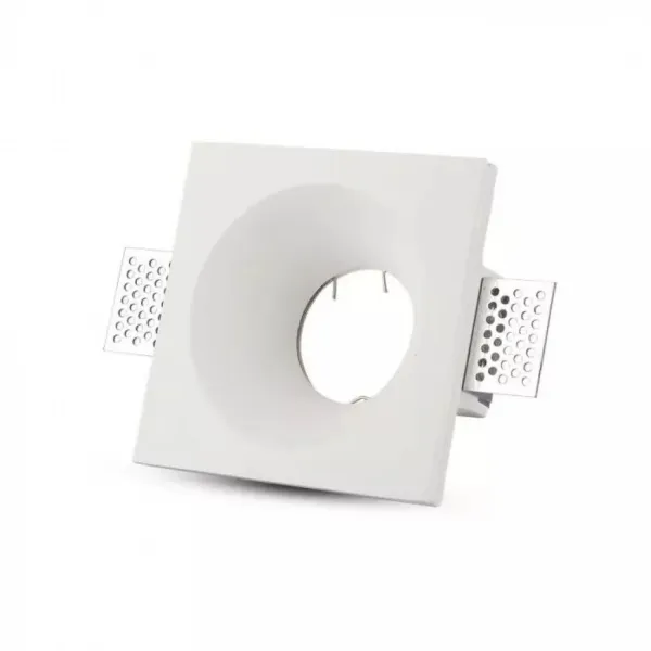 GU10 Fitting Square Gypsum White
