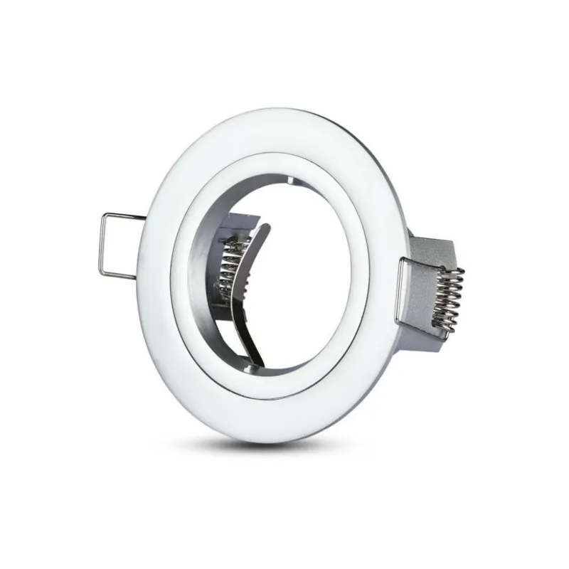 GU10 Fitting Round Silver Grey