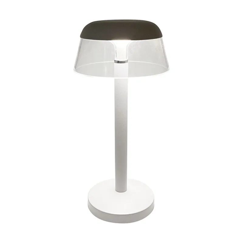 3W LED RECHARGEABLE TABLE LAMP 130x285MM 3IN1 DIMMABLE WHITE BODY