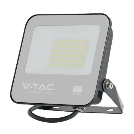 50W LED FLOODLIGHT SAMSUNG CHIP 4000K BLACK BODY GREY FROSTED GLASS IP65