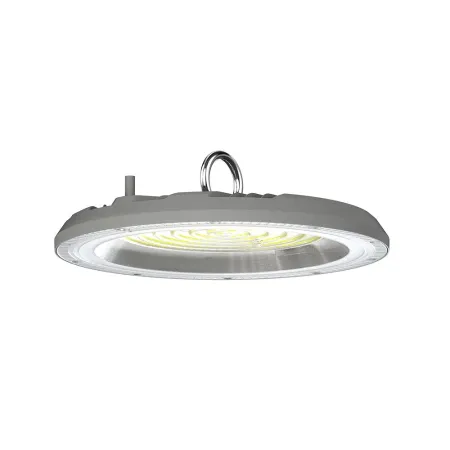 Campana Industriale LED SMD 100W UFO Colore Grigio 90° con Interruttore Levetta CCT 3in1 3000K-6500K IP65