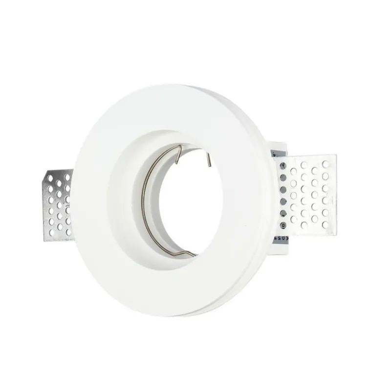 GU10 Fitting Round Gypsum White