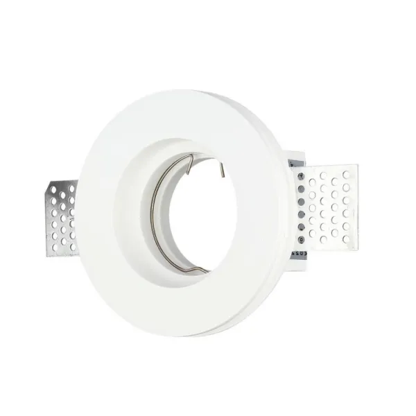 GU10 Fitting Round Gypsum White