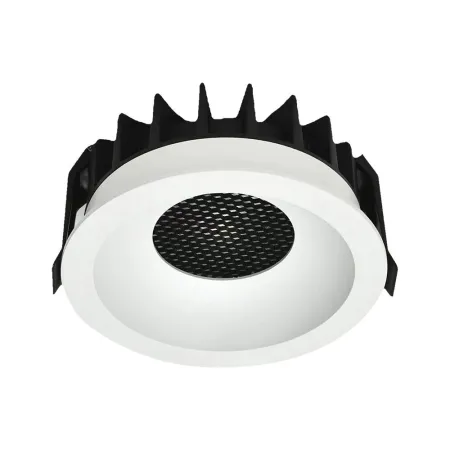 12W LED HONEY COMB DOWNLIGHT BRIDGELUX CHIP CCT:3IN1 WHITE RING + BLACK HEATING