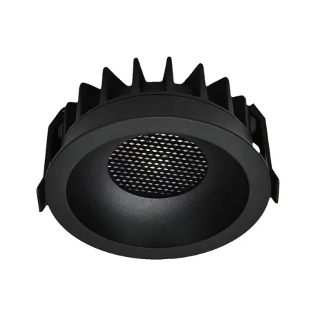 12W LED HONEY COMB DOWNLIGHT BRIDGELUX CHIP CCT:3IN1 BLACK RING + BLACK HEATING