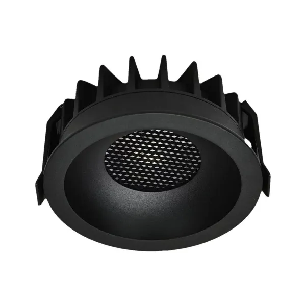 24W LED HONEY COMB DOWNLIGHT BRIDGELUX CHIP CCT:3IN1 BLACK RING + BLACK HEATING